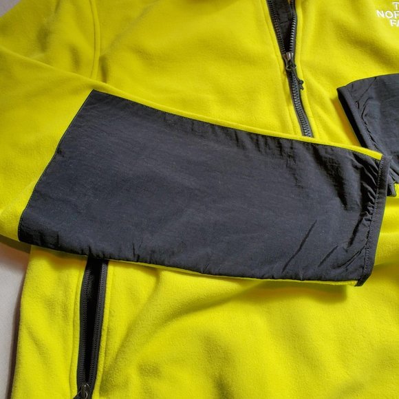 NWT The North Face Men's TKA Kataka Fleece Jacket Yellow Sulphur Spring Green - Picture 11 of 14